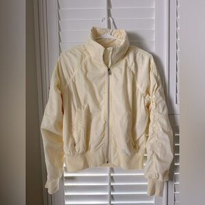 Athleta Butter Yellow Zip Jacket